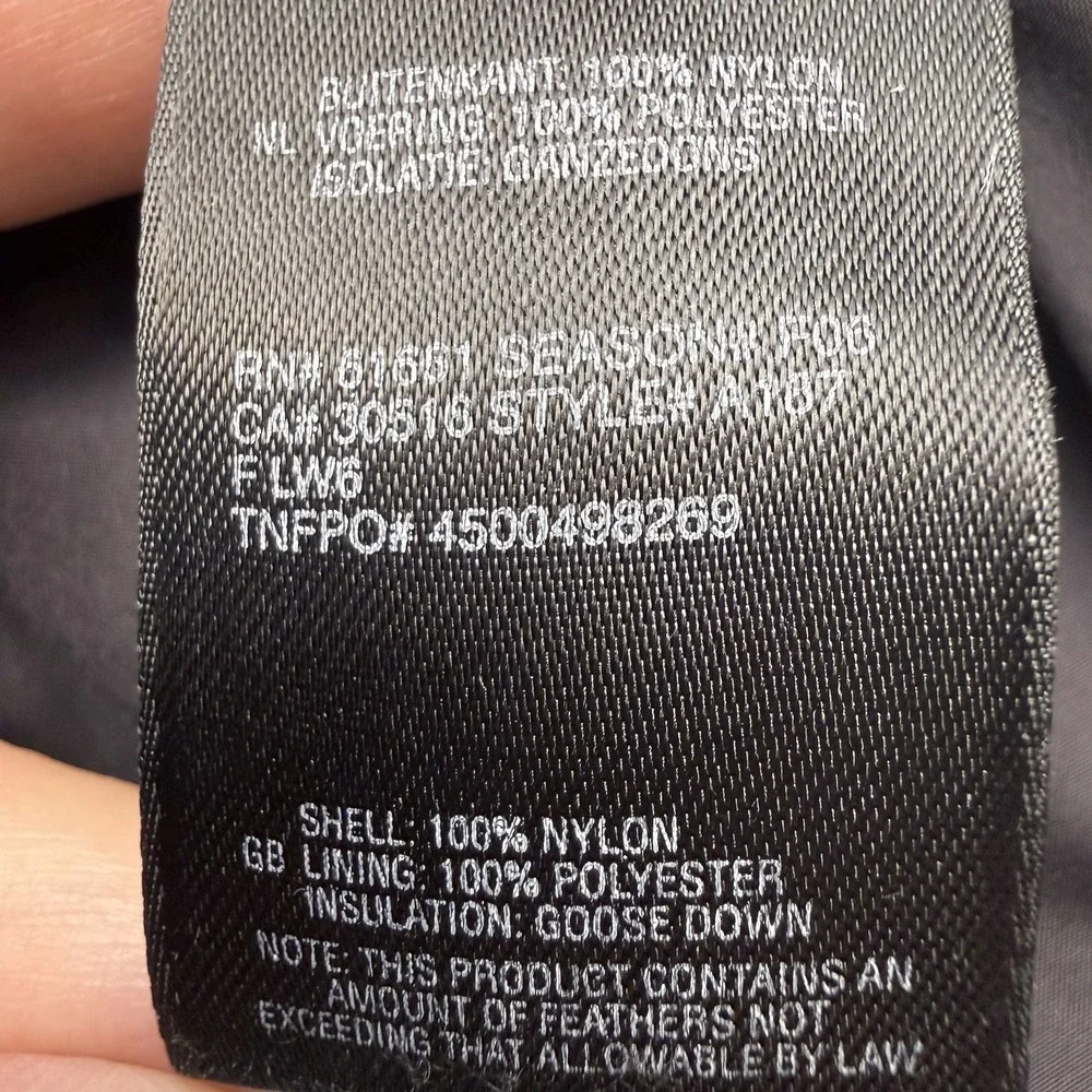 The North Face 1996 Retro Nuptse 700‎ Down Puffer Jacket Navy Blue Black Men's M